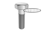 細牙六角頭螺栓 AN 104601/104701/104801/104901