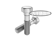 米制重型六角頭細(xì)桿螺栓 ASME B18.2.3.6M