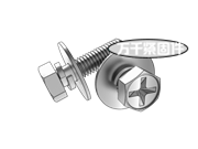 十字槽凹穴六角頭螺栓、彈墊和大平墊組合（企標(biāo)） GB 9074.13G